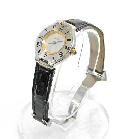 Cartier Ladies Luxury Black Watch main image 6